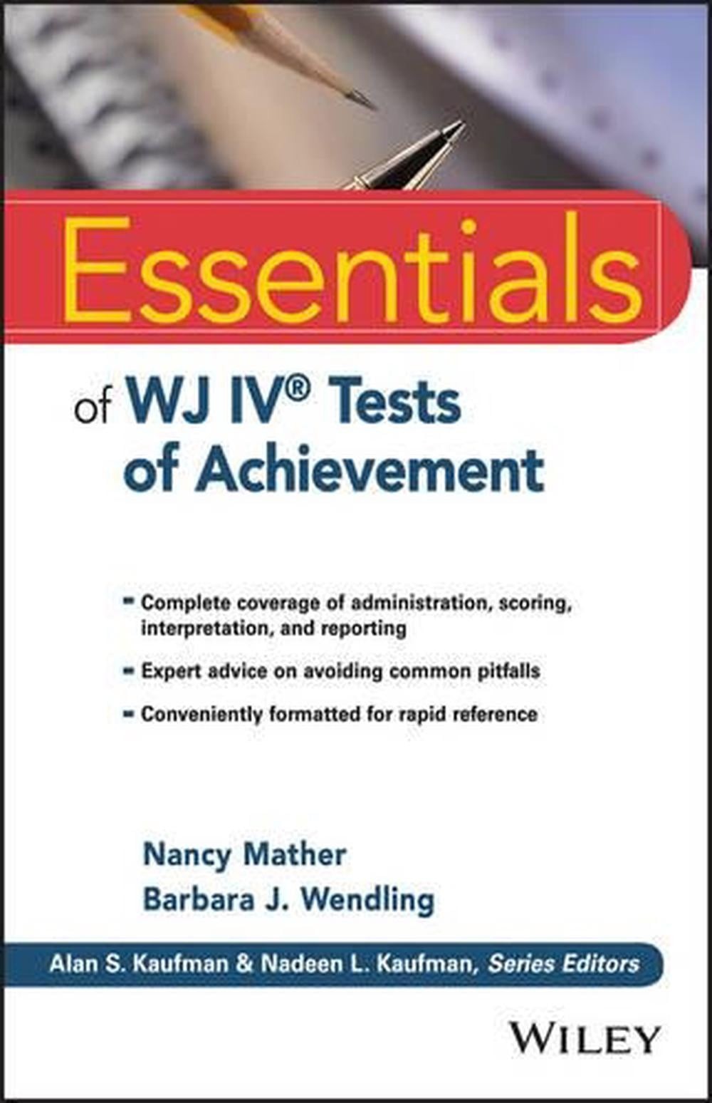 Essentials of WJ IV Tests of Achievement by Nancy Mather (English) Paperback Boo