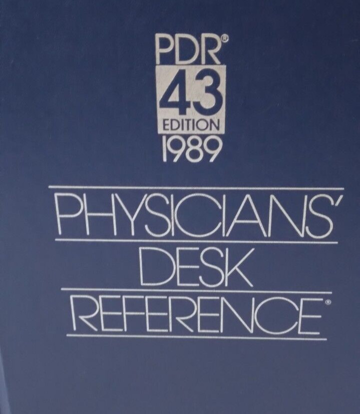 Physicians Desk Reference PDR 43 Edition 1989 Book Hardcover
