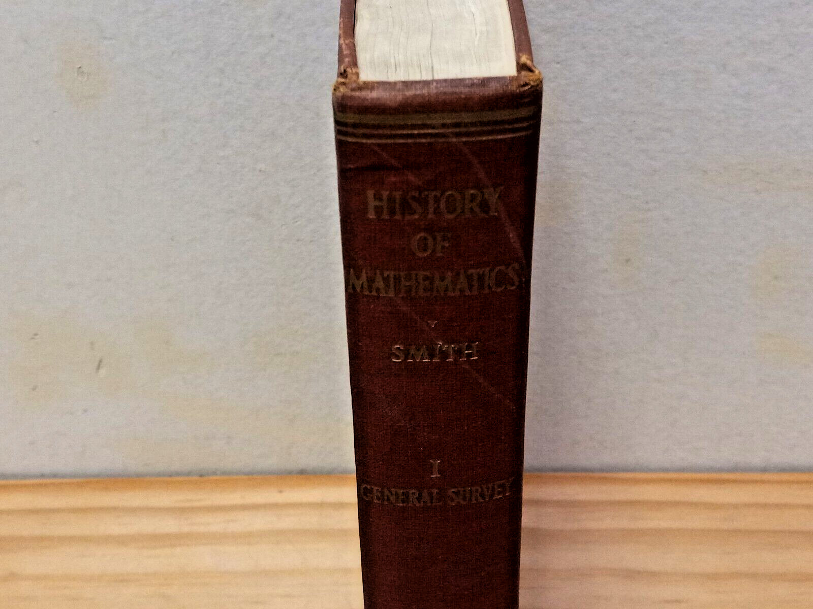 History of Mathematics Vol 1 – David Eugene Smith – HC – Good+