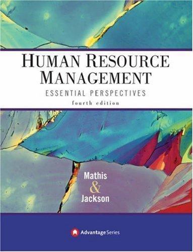 Human Resource Management: Essential Perspectives