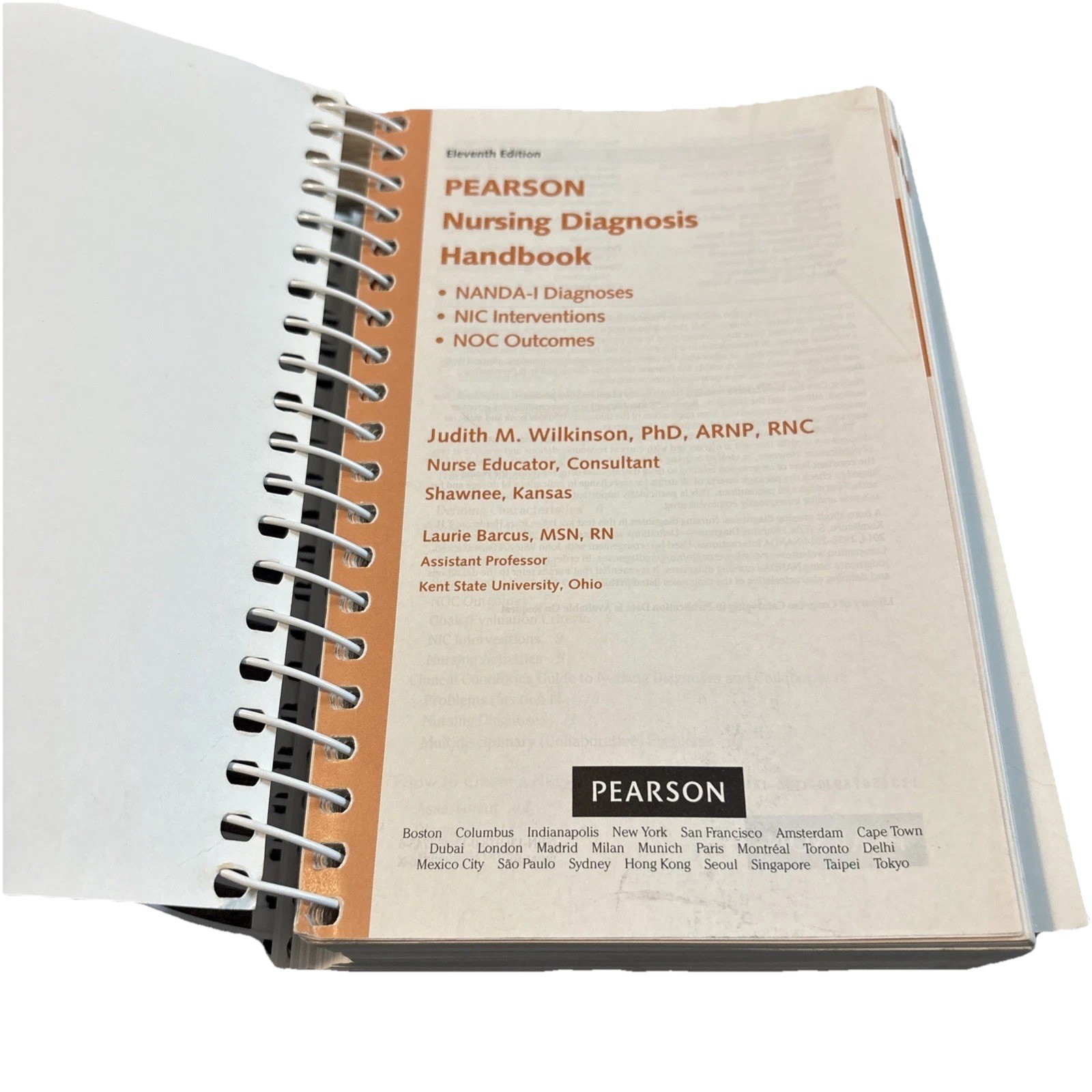 Pearson Nursing Diagnosis Handbook 11th Edition 2017 by Wilkinson Clean*