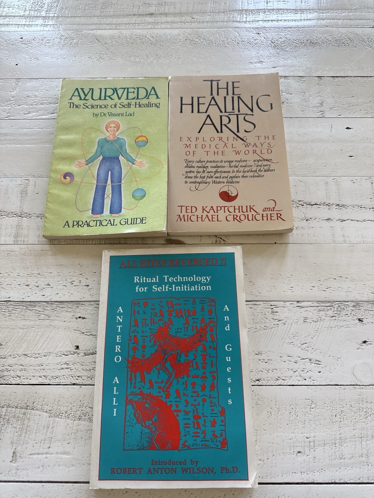 Ayurveda Healing Arts All Rites Reversed Book Lot 3 PB Alternative Medicine