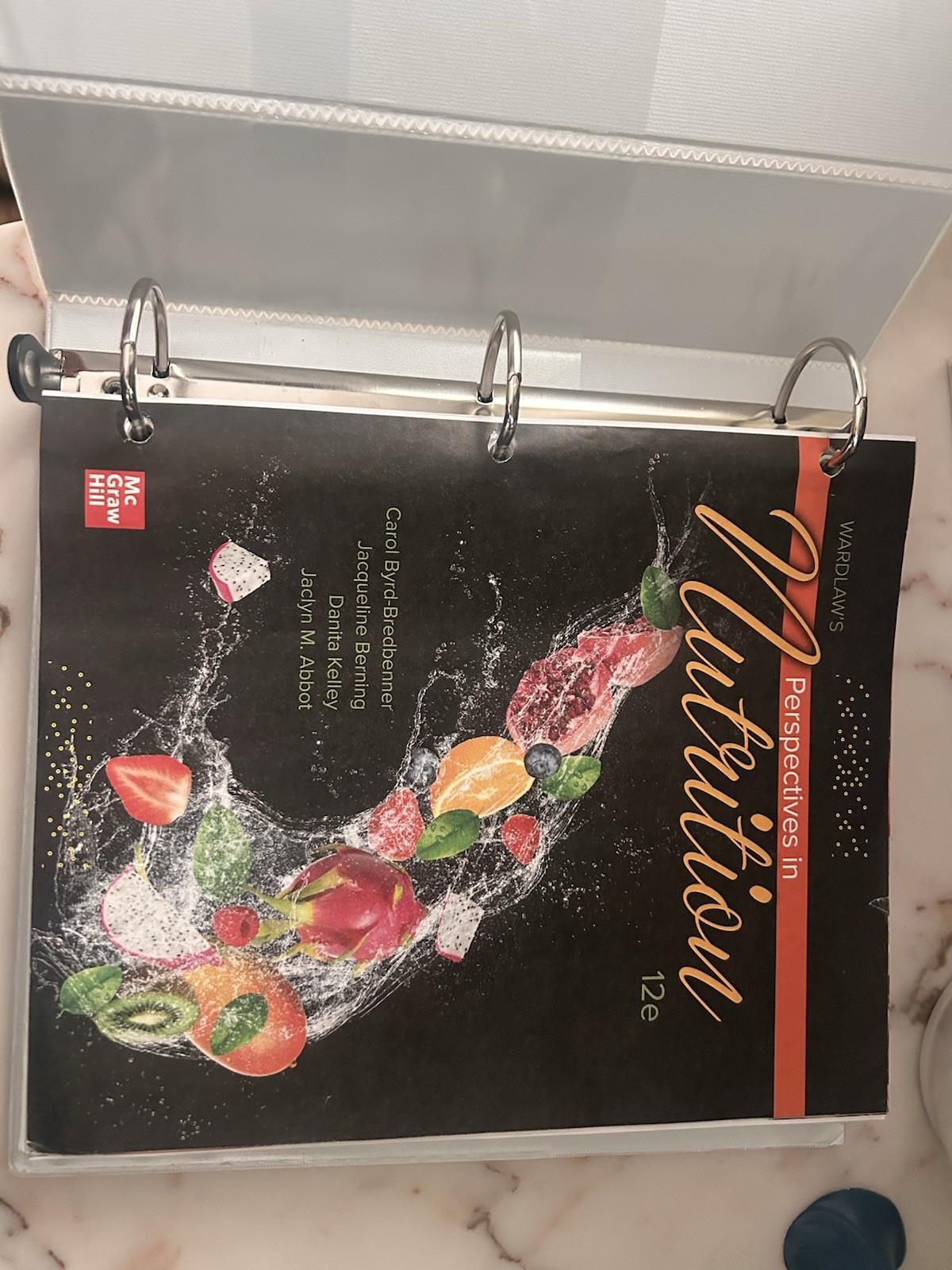 Wardlaw’s Perspectives in Nutrition 12e Ringbound Illustrated – McGraw Hill