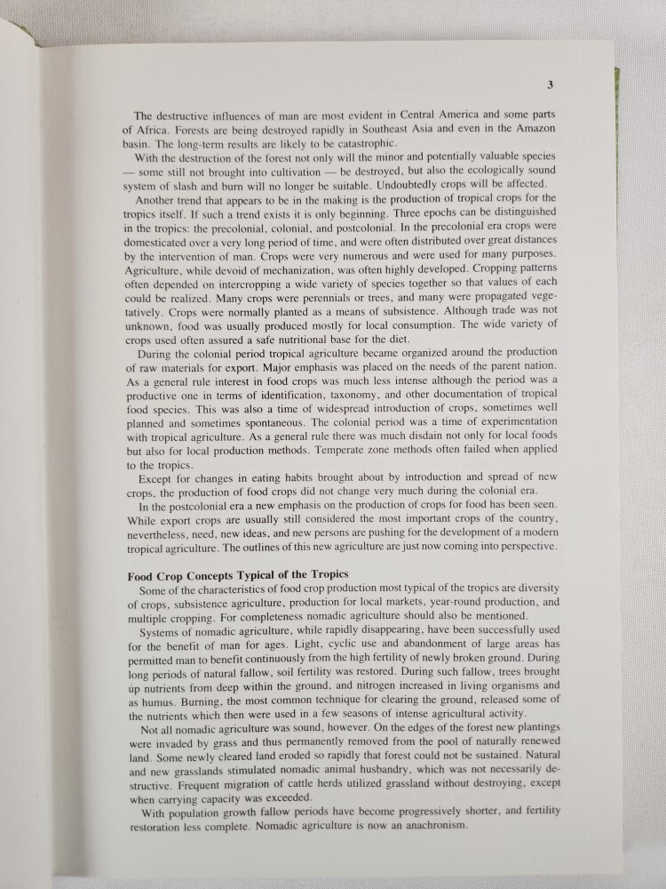 1984 Handbook of Tropical Food Crops by Franklin W. Martin (CRC Press)