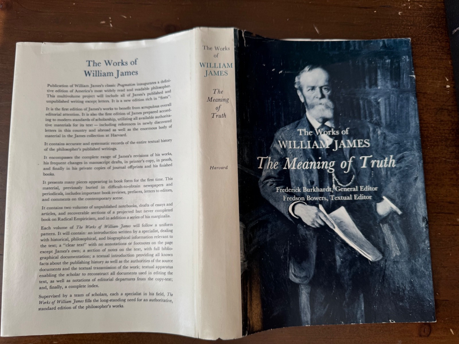 The Meaning of Truth (The Works of William James) By Fredson Bowers – HC w/ DJ