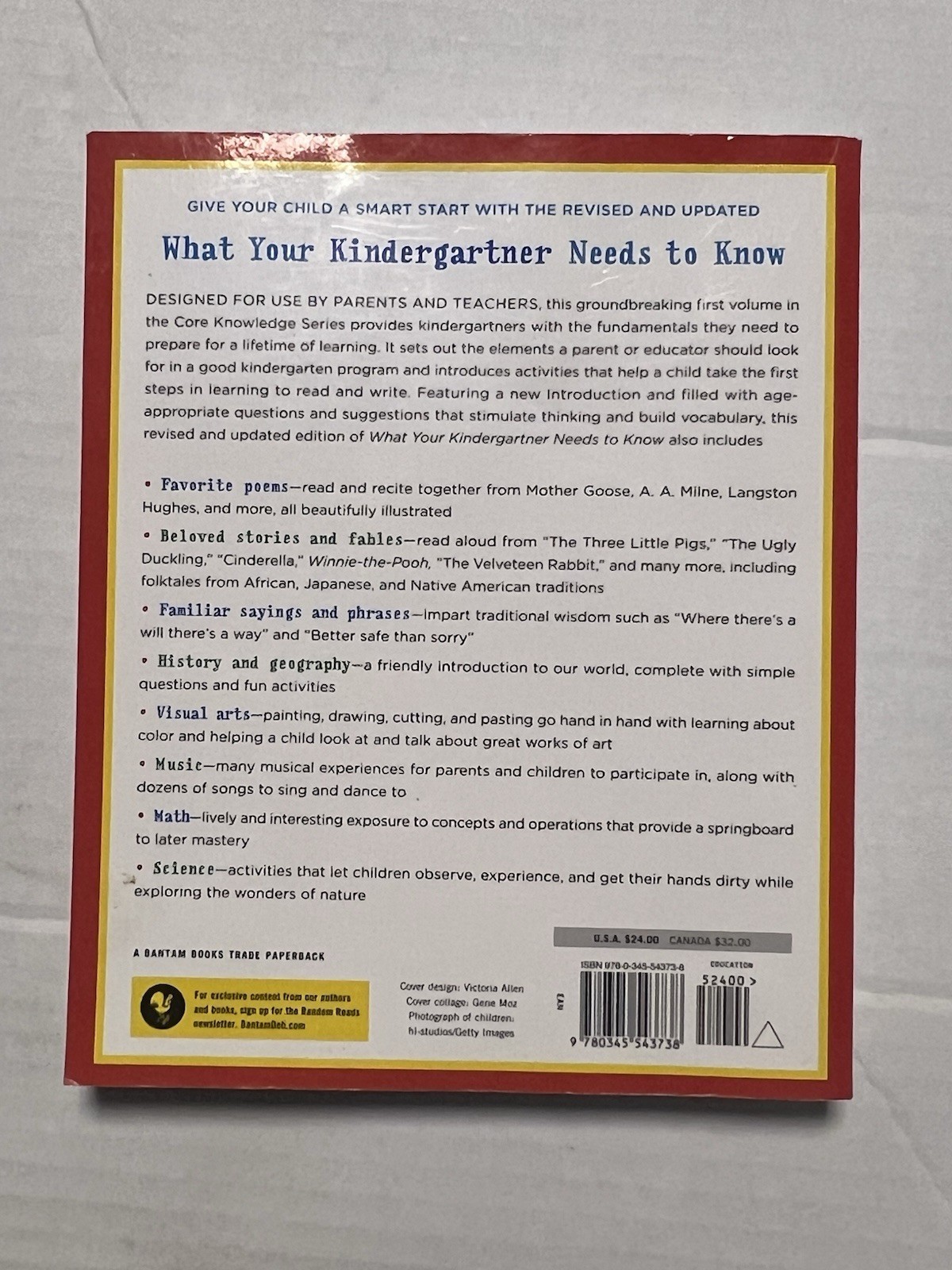 The Core Knowledge Series.: What Your Kindergartner Needs to Know Hirsch Holdren