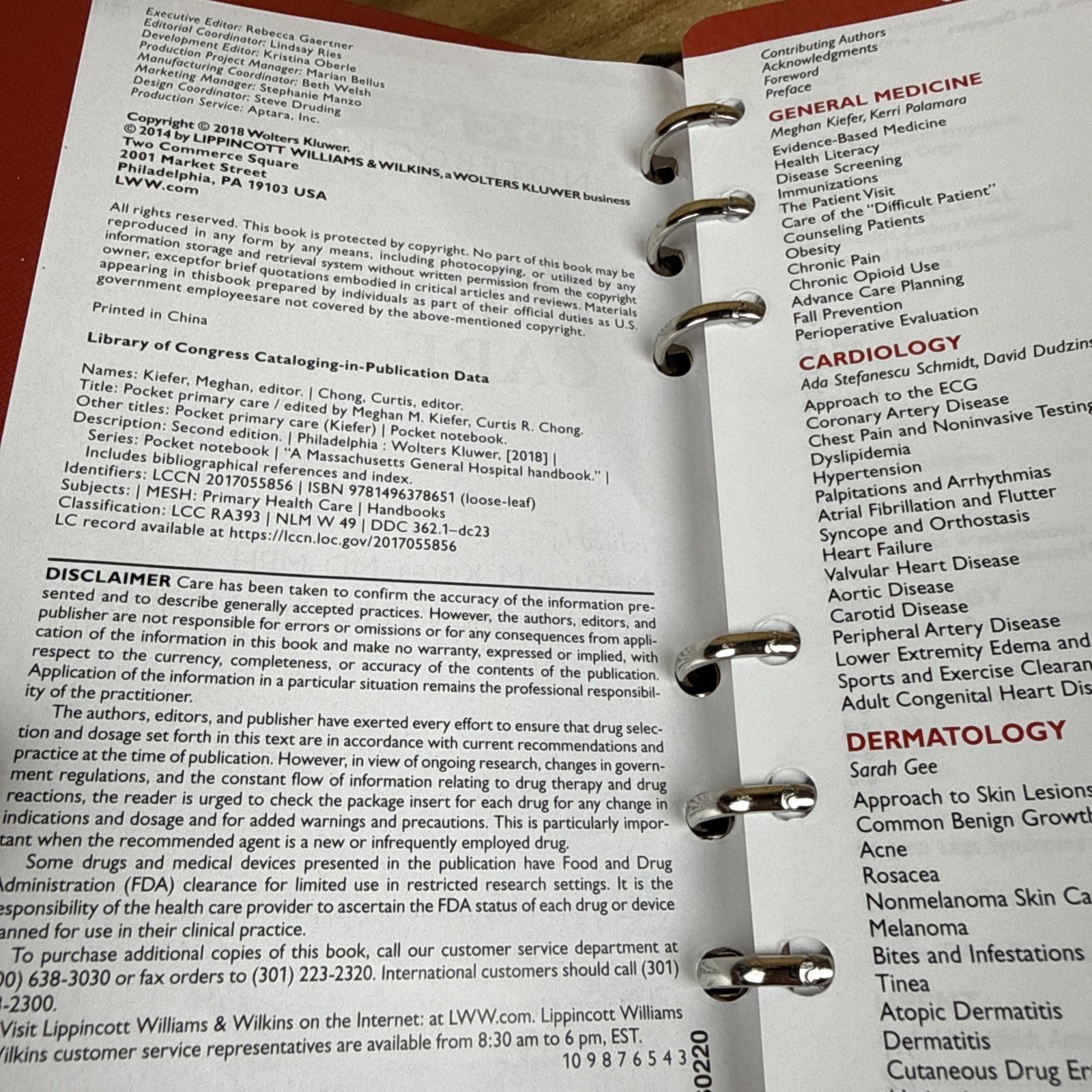 Pocket Primary Care – Loose Leaf By Kiefer MD, Dr. Meghan M. – GOOD
