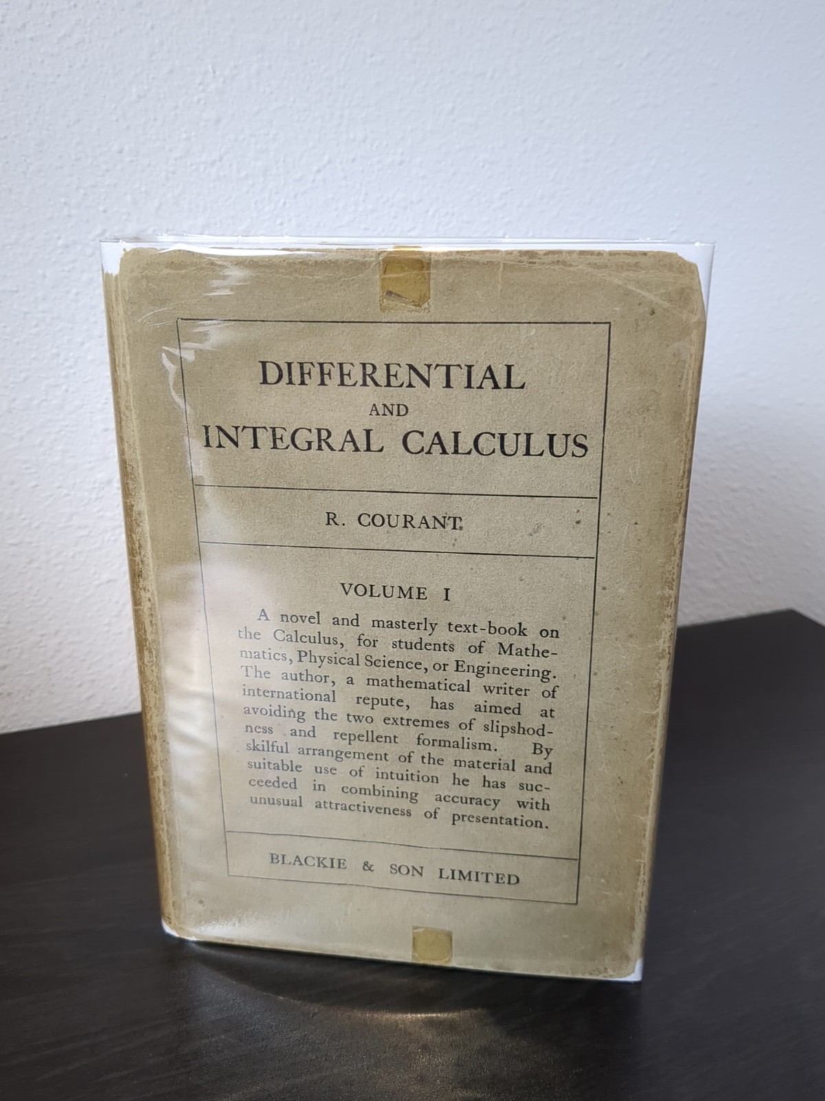 Differential and Integral Calculus ~ R Courant ~ Complete Hardcover Set Lot