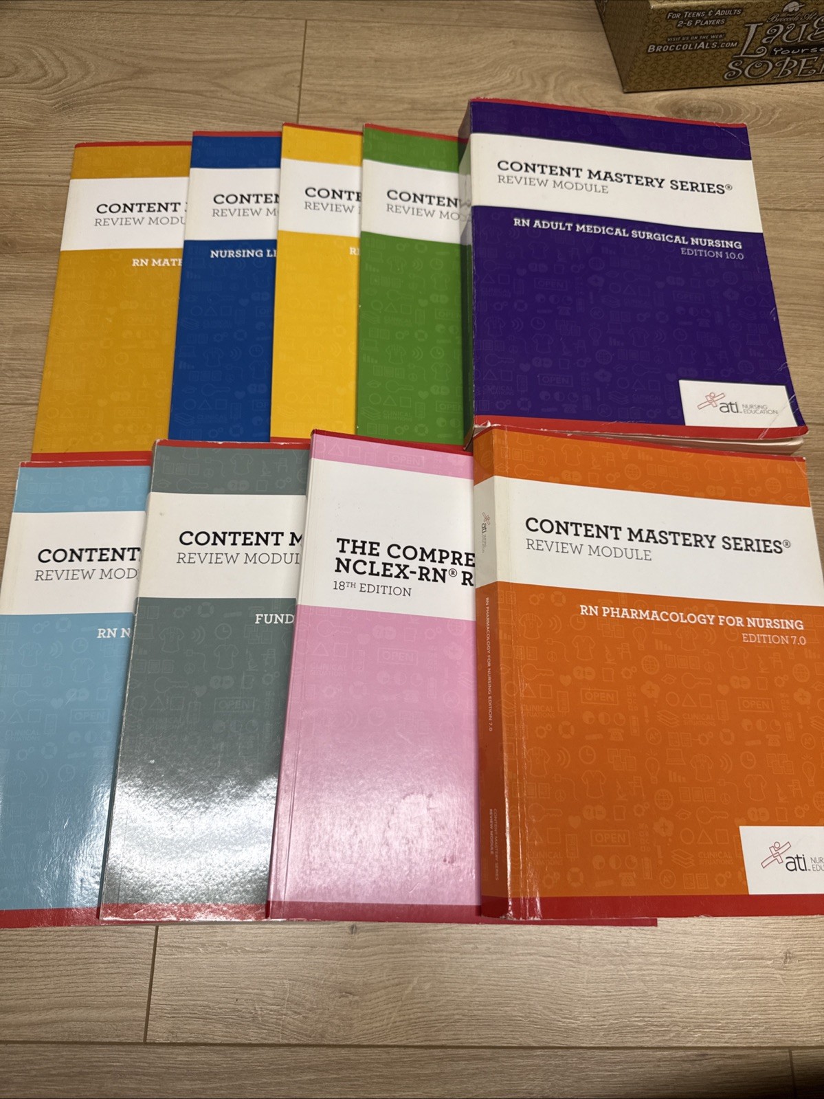 Set 9 ATI Nursing RN Content Mastery Series Review Module Books ATI Clean 2022