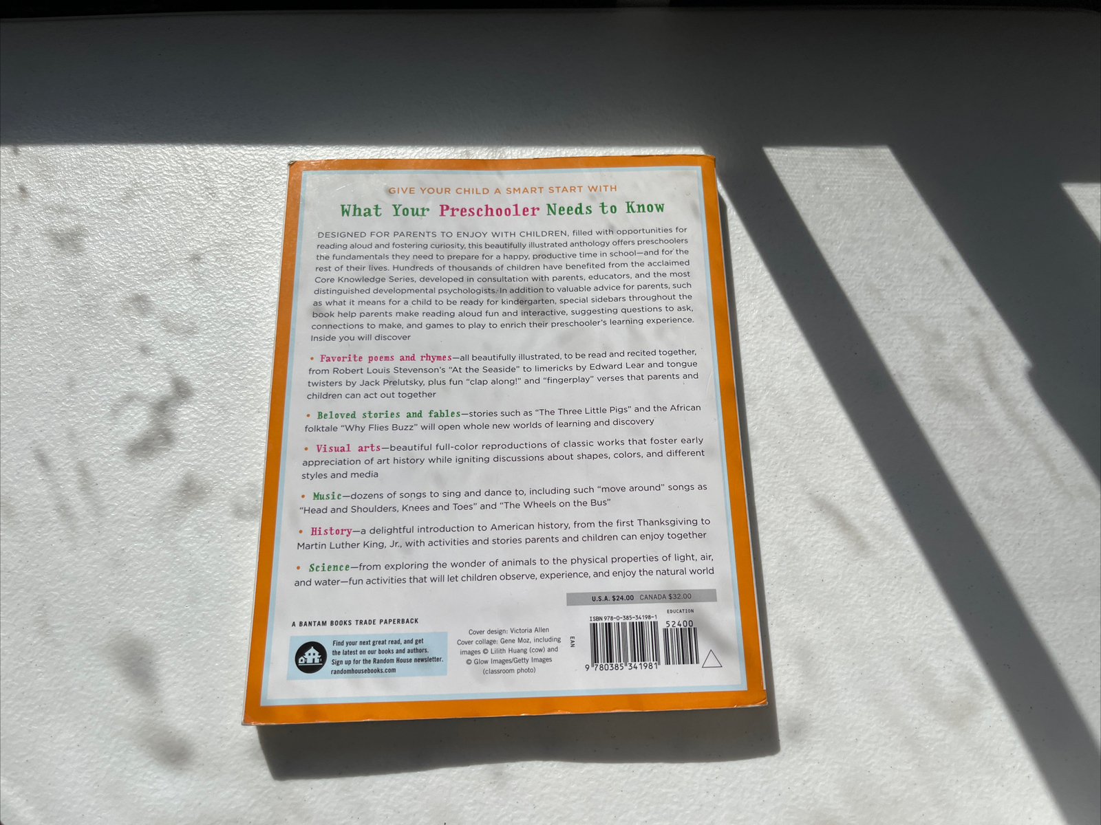 The Core Knowledge Seies: What Your Preschooler/Kindergartener Needs To Know
