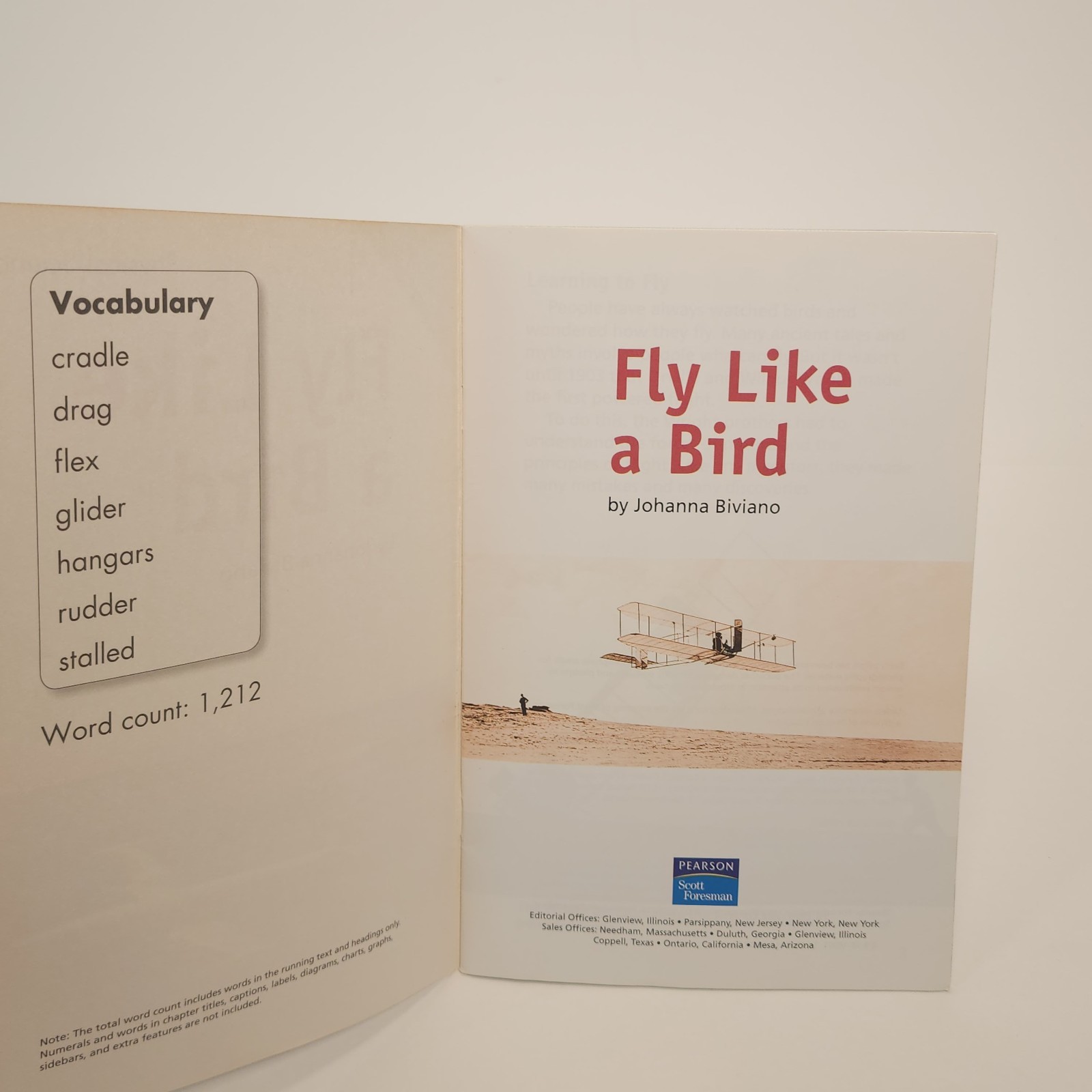 Fly Like a Bird Leveled Science Reader Grade 4 Unit 6 Lesson 4 Reading Technolog