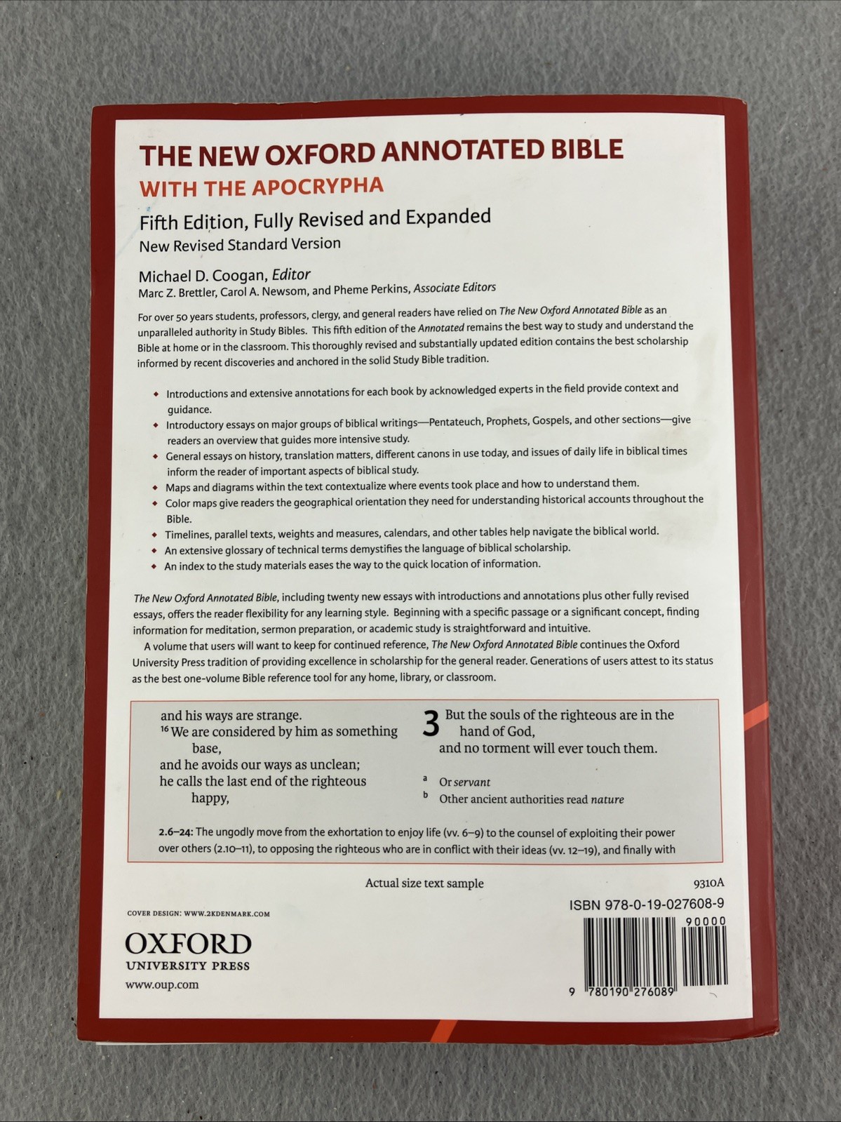 New Oxford Annotated Bible with Apocrypha : New Revised Standard Version by…