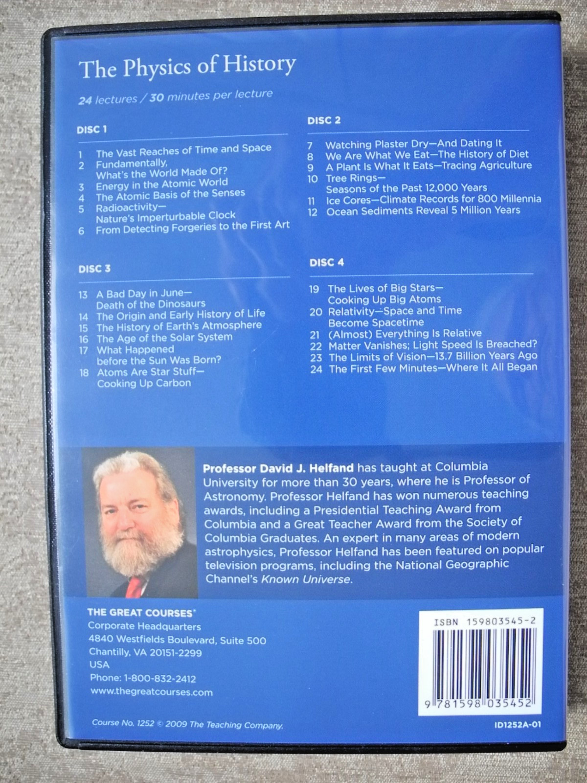 The Physics of History/Great Courses 1252/24 lectures/2009
