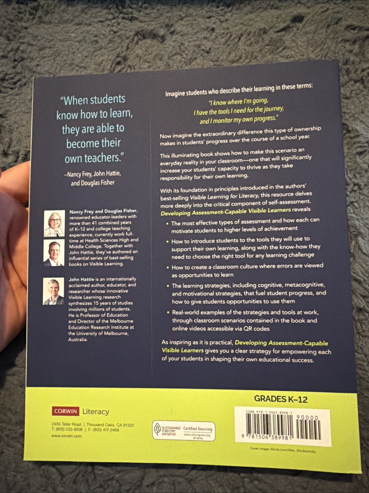 Developing Assessment-Capable Visible Learners, Grades K-12: Maximizing Skil…