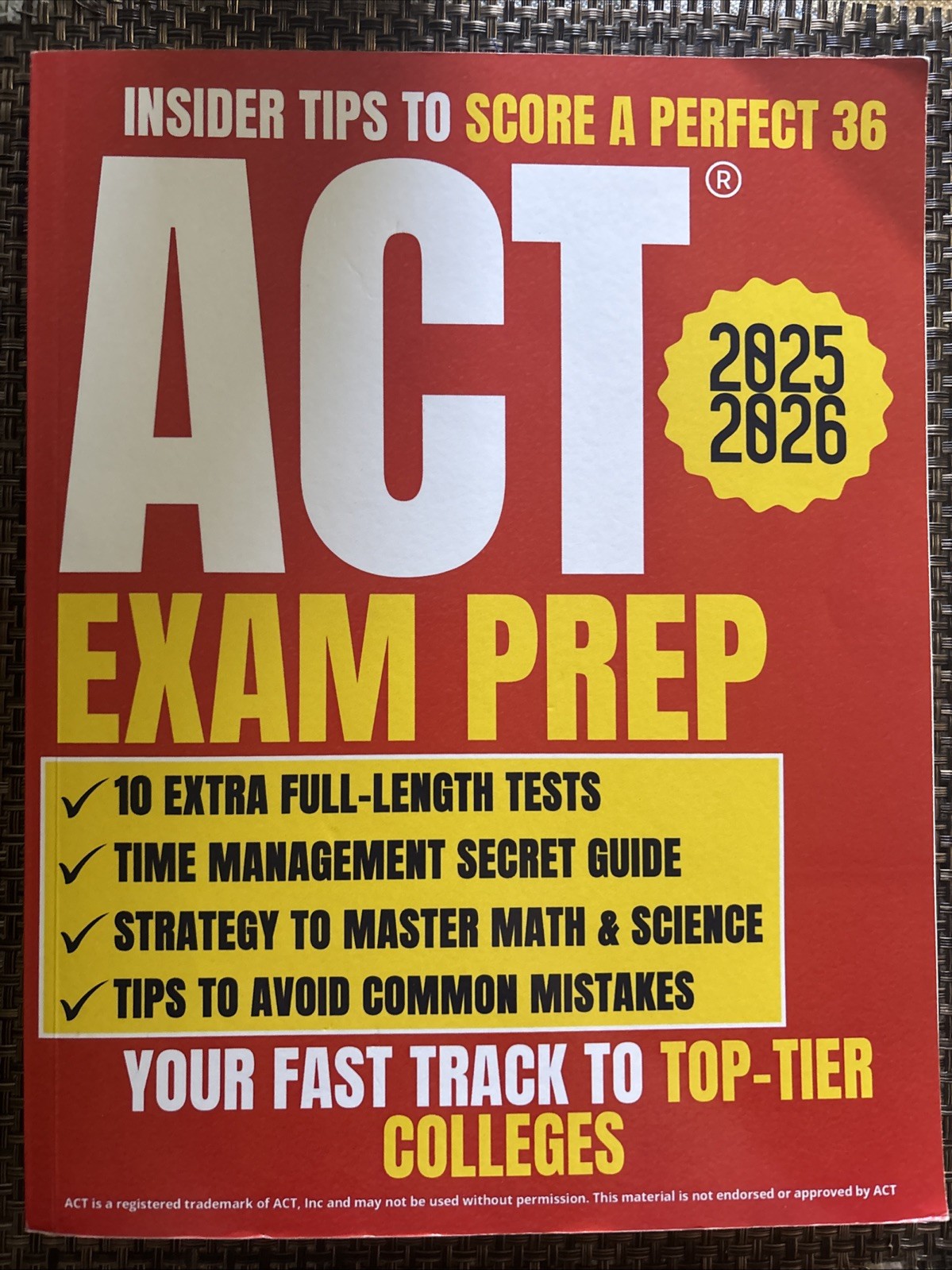 The Official ACT Prep Guide 2025 – 2026: Book + – Paperback, by ACT – Good
