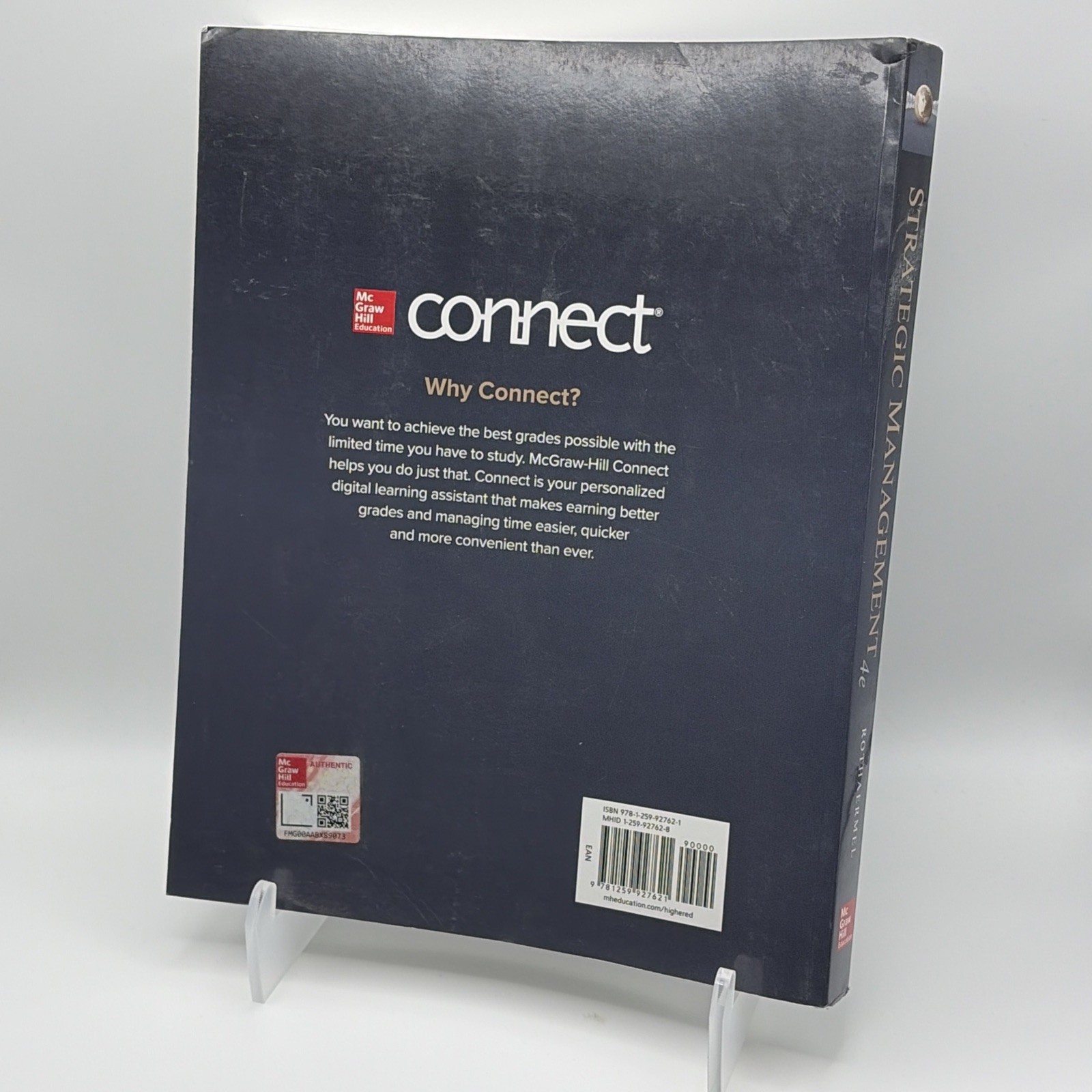Strategic Management: Concepts – Paperback By Rothaermel, Frank – 2019 4th Ed