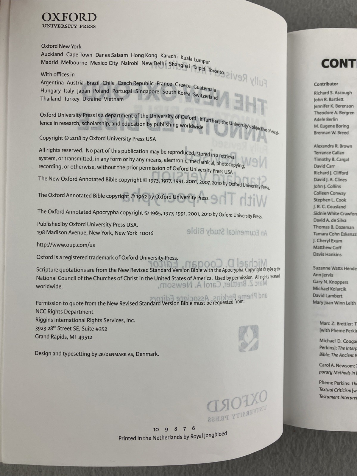 New Oxford Annotated Bible with Apocrypha : New Revised Standard Version by…