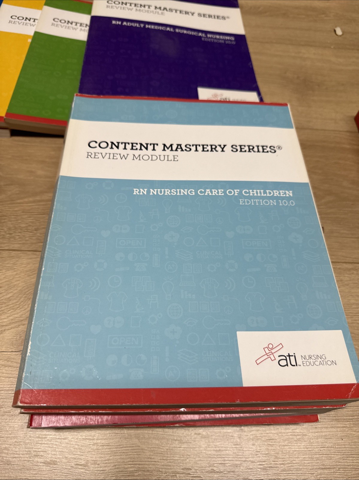 Set 9 ATI Nursing RN Content Mastery Series Review Module Books ATI Clean 2022