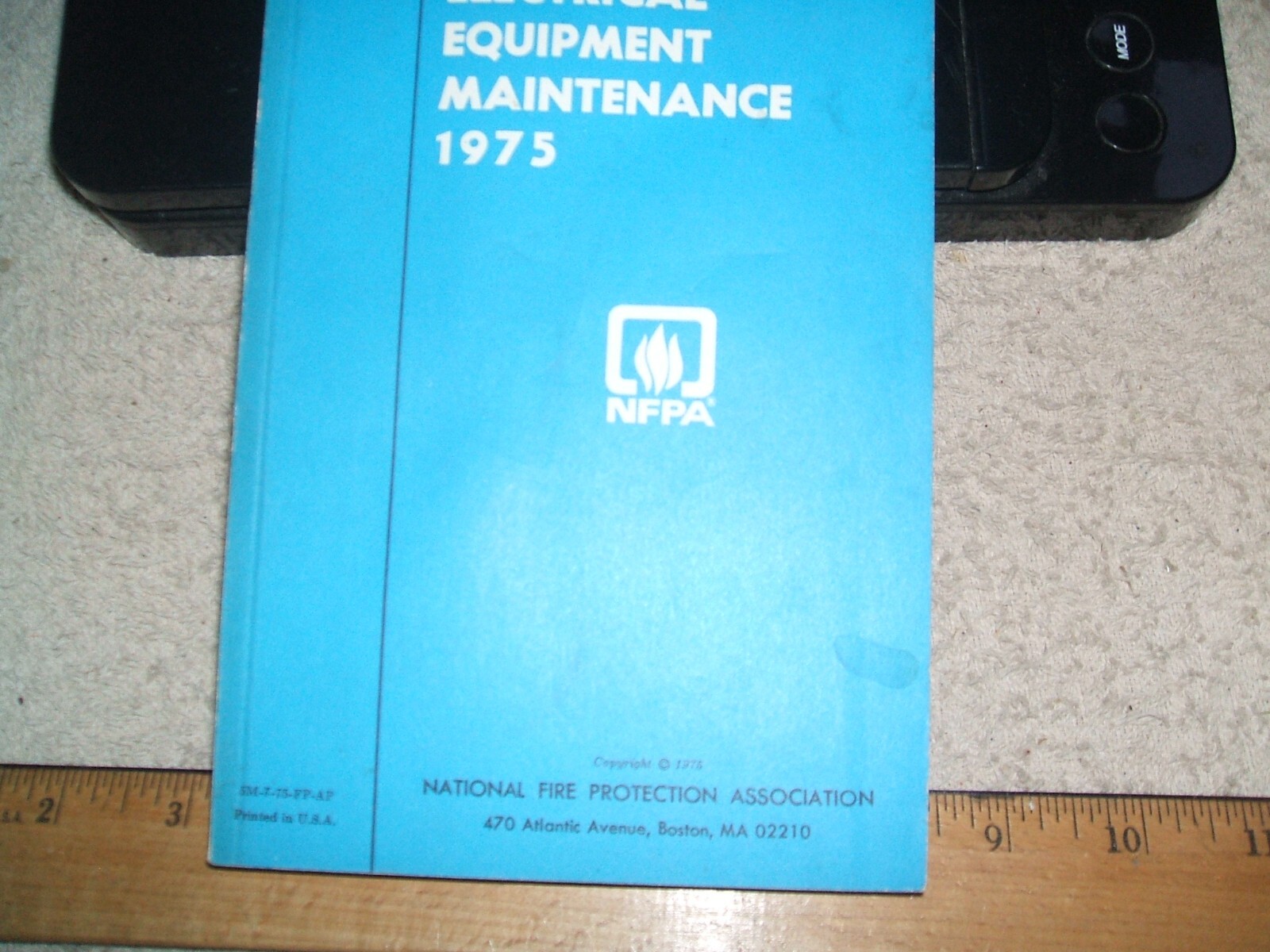 1975 NFPA ELECTRICAL EQUIPMENT MAINTENANCE 170 PAGES