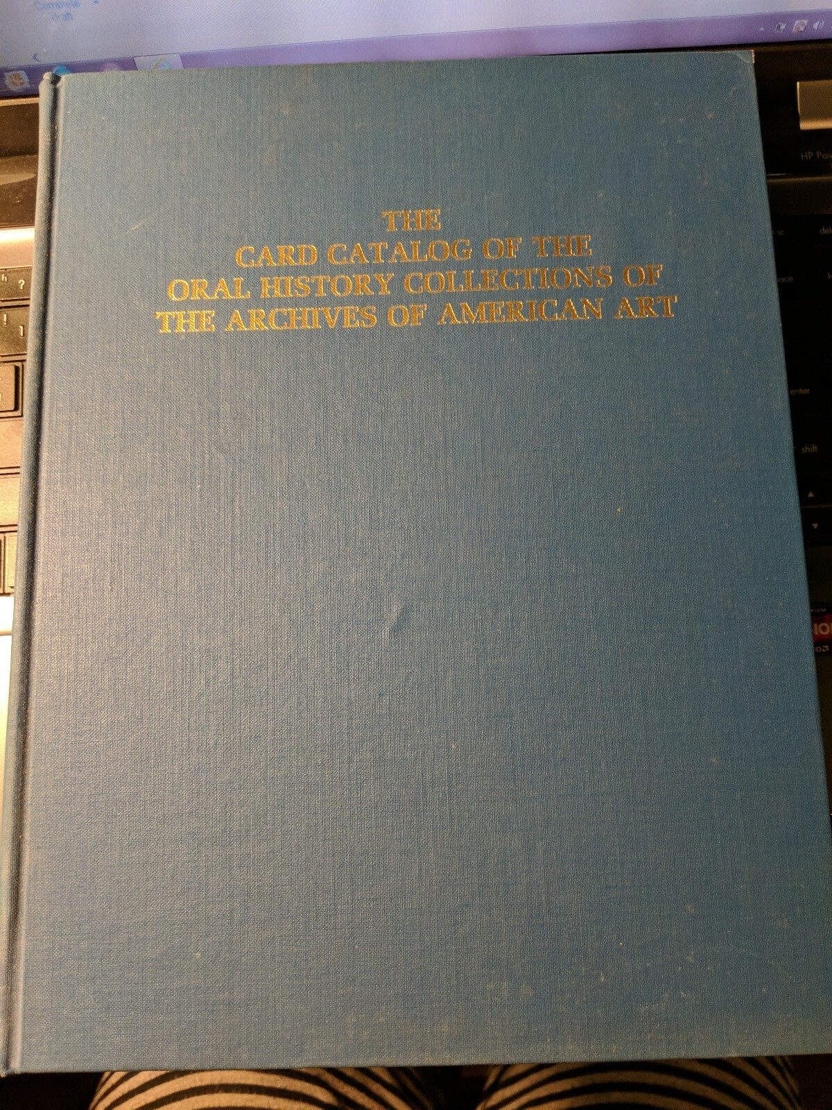 Card Catalog Oral History Collections the Archives of American Art Vintage book