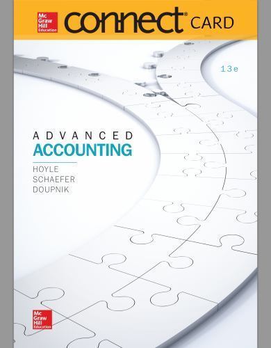 Connect Access Card for Advanced Accounting by Hoyle, Joe Ben