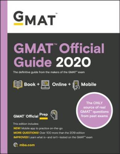 GMAT Official Guide 2020: Book + Online – Paperback – VERY GOOD