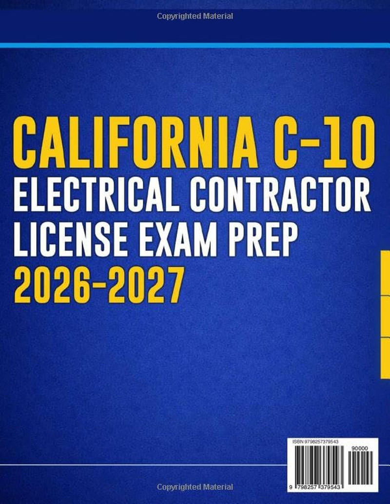 California C-10 Electrical Contractor License Exam Prep 2026–2027: Blueprint-Map