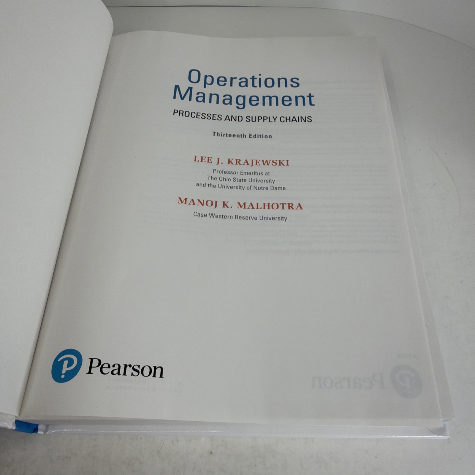 Operations Management: Processes and Supply Chains 13E Rental Edition 2022 HC