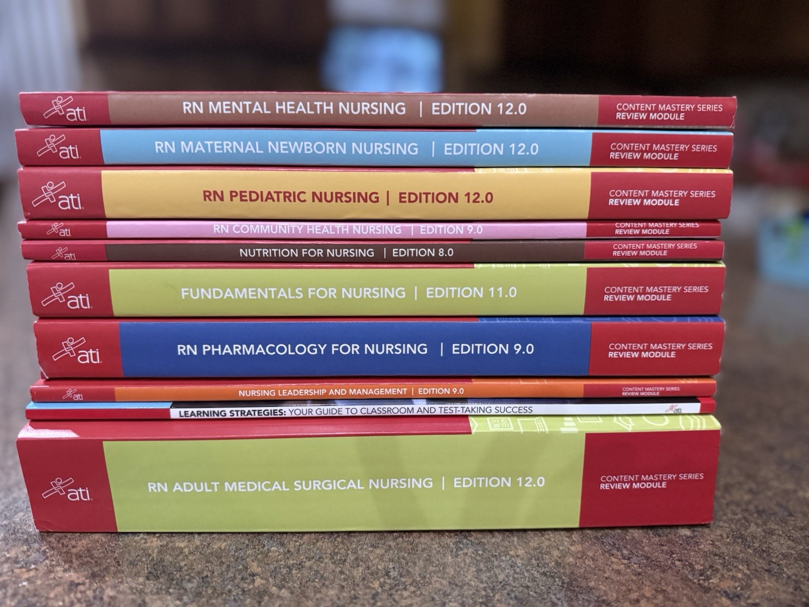 ATI Content Mastery Series Nursing Review Modules: 10 Books Brand New