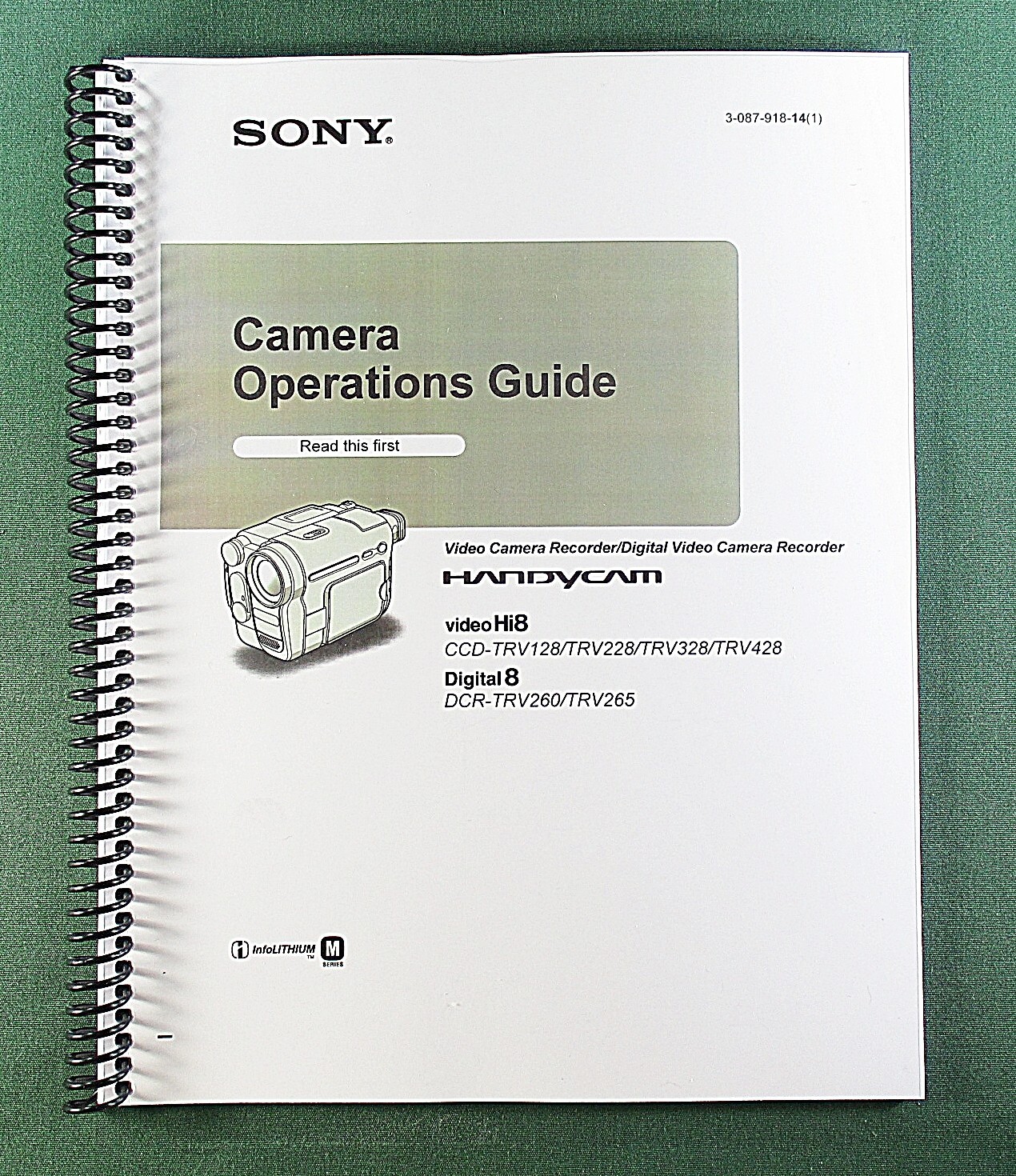 Sony DCR-TRV260/TRV/265 Instruction Manual: 100 Pages & Protective Covers!