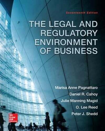 The Legal and Regulatory Environment of Business by Marisa Pagnattaro: Used
