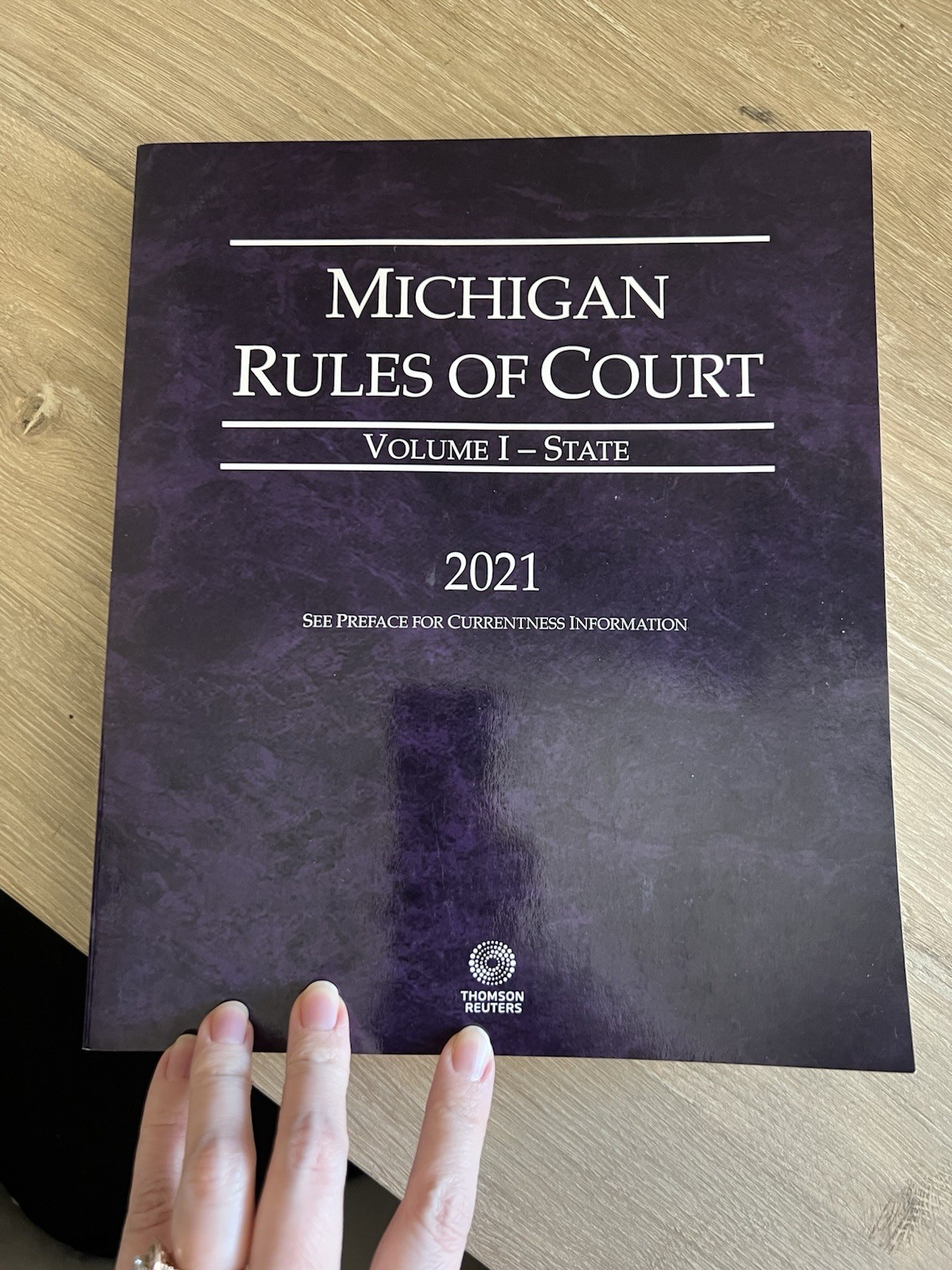 Thomson Reuters Michigan Rules of Court Volume I State 2021 Paperback Law