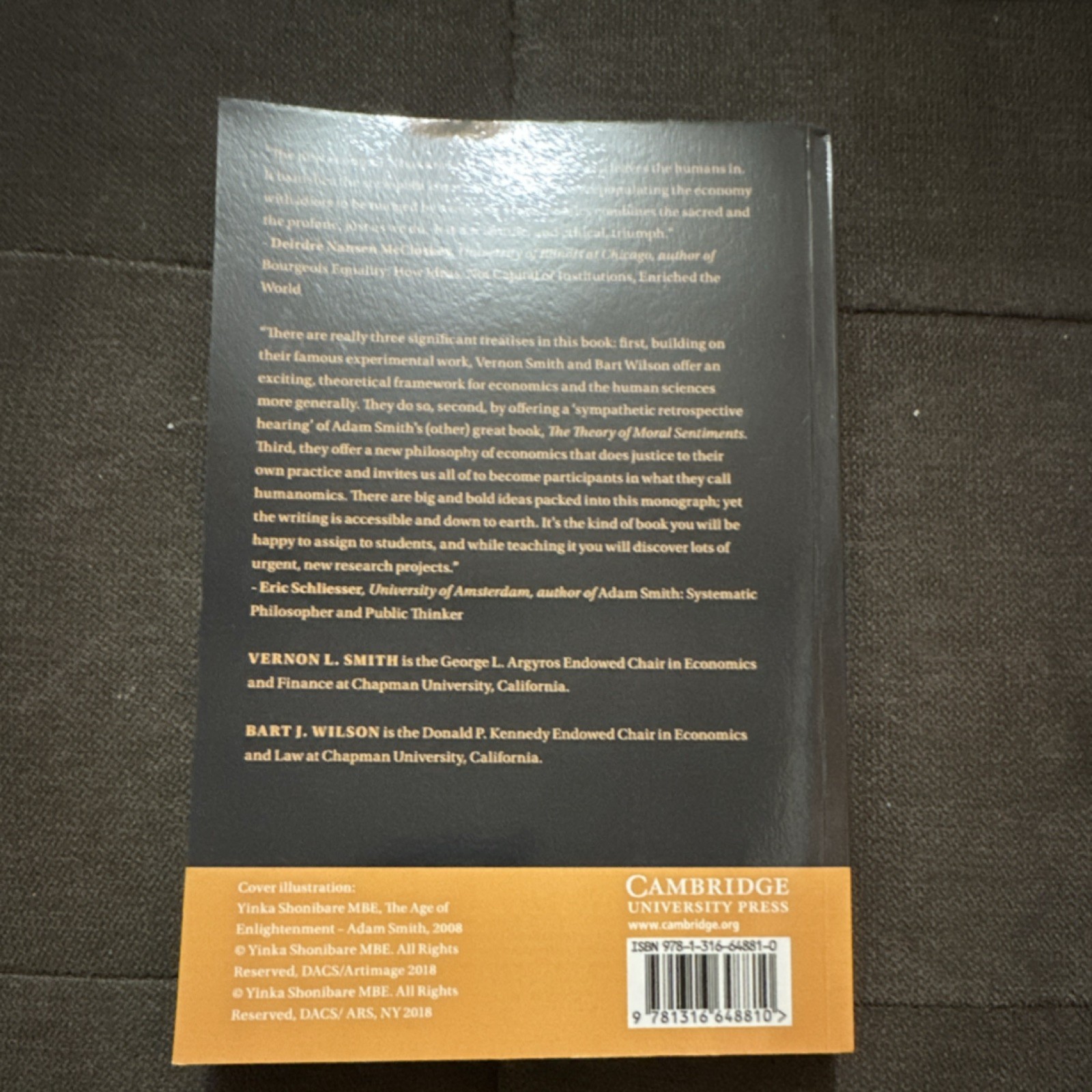 Cambridge Studies: Humanomics by Smith & Wilson