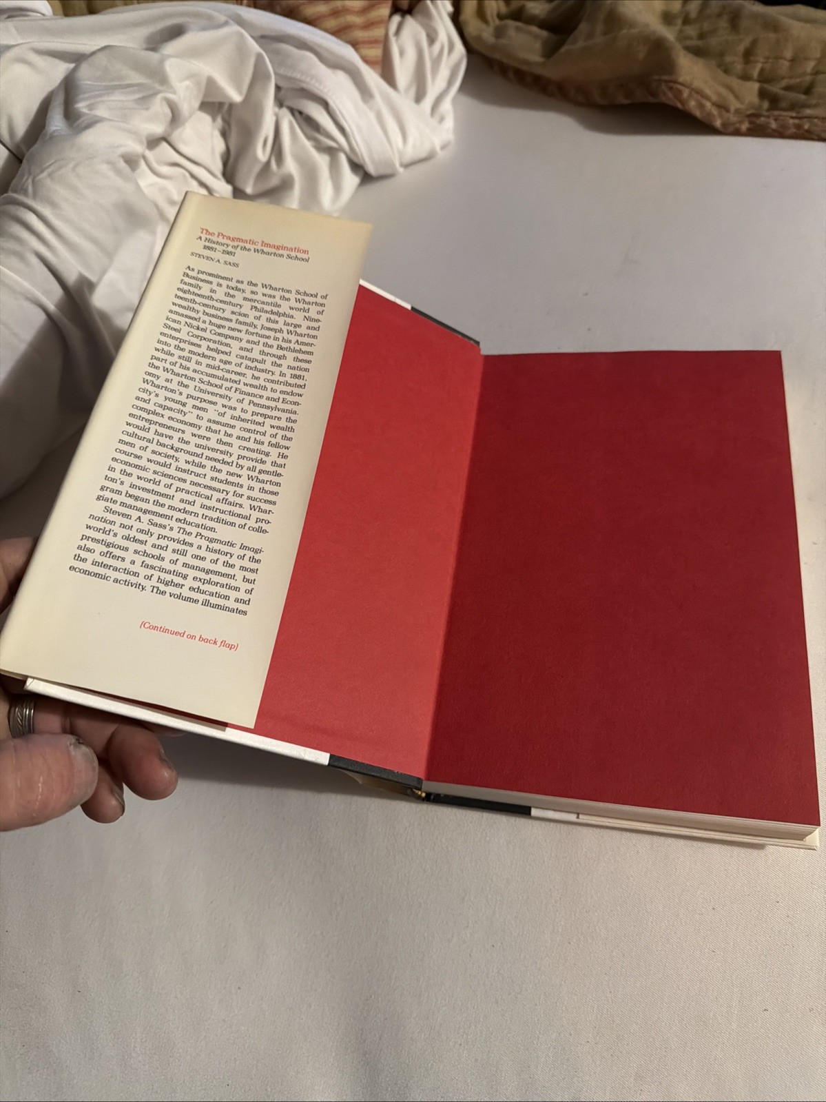 The Pragmatic Imagination : A History of the Wharton School 1881-1981 hcj 1st ed