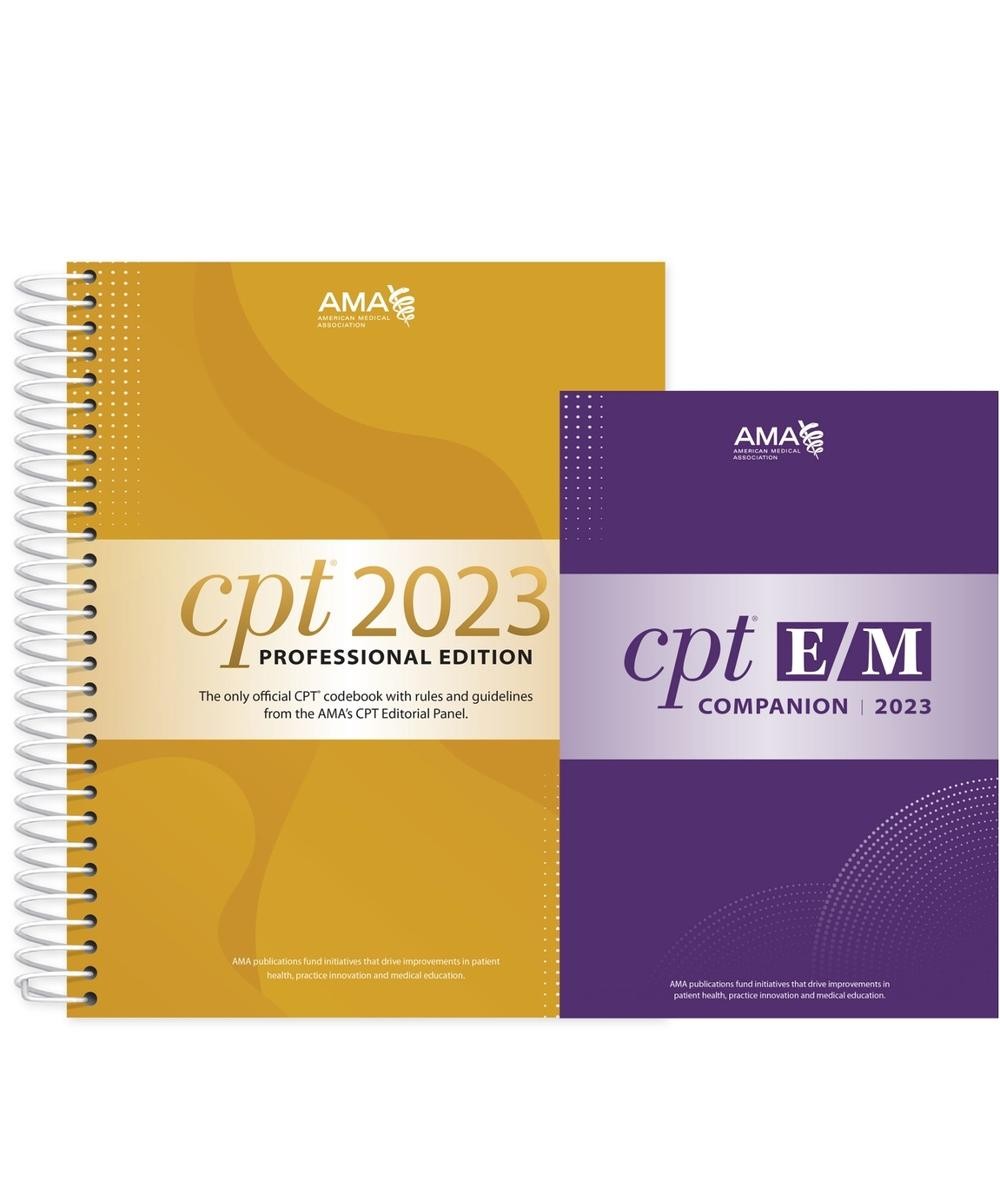 CPT Professional 2023 and E/M Companion 2023 Bundle by American Medical Associat