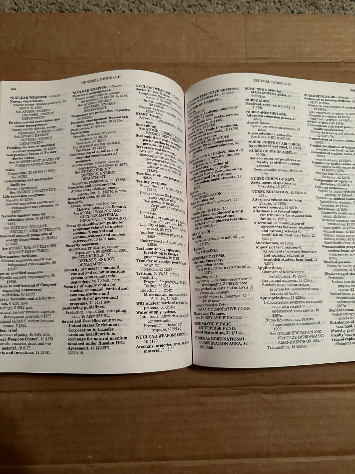 United States Code Service Lawyers Edition J-P General Index