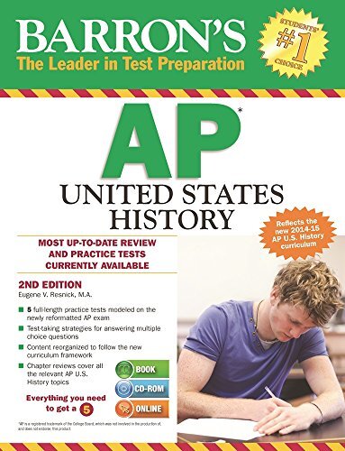 BARRON’S AP UNITED STATES HISTORY By Resnick Eugene M.a. *Excellent Condition*