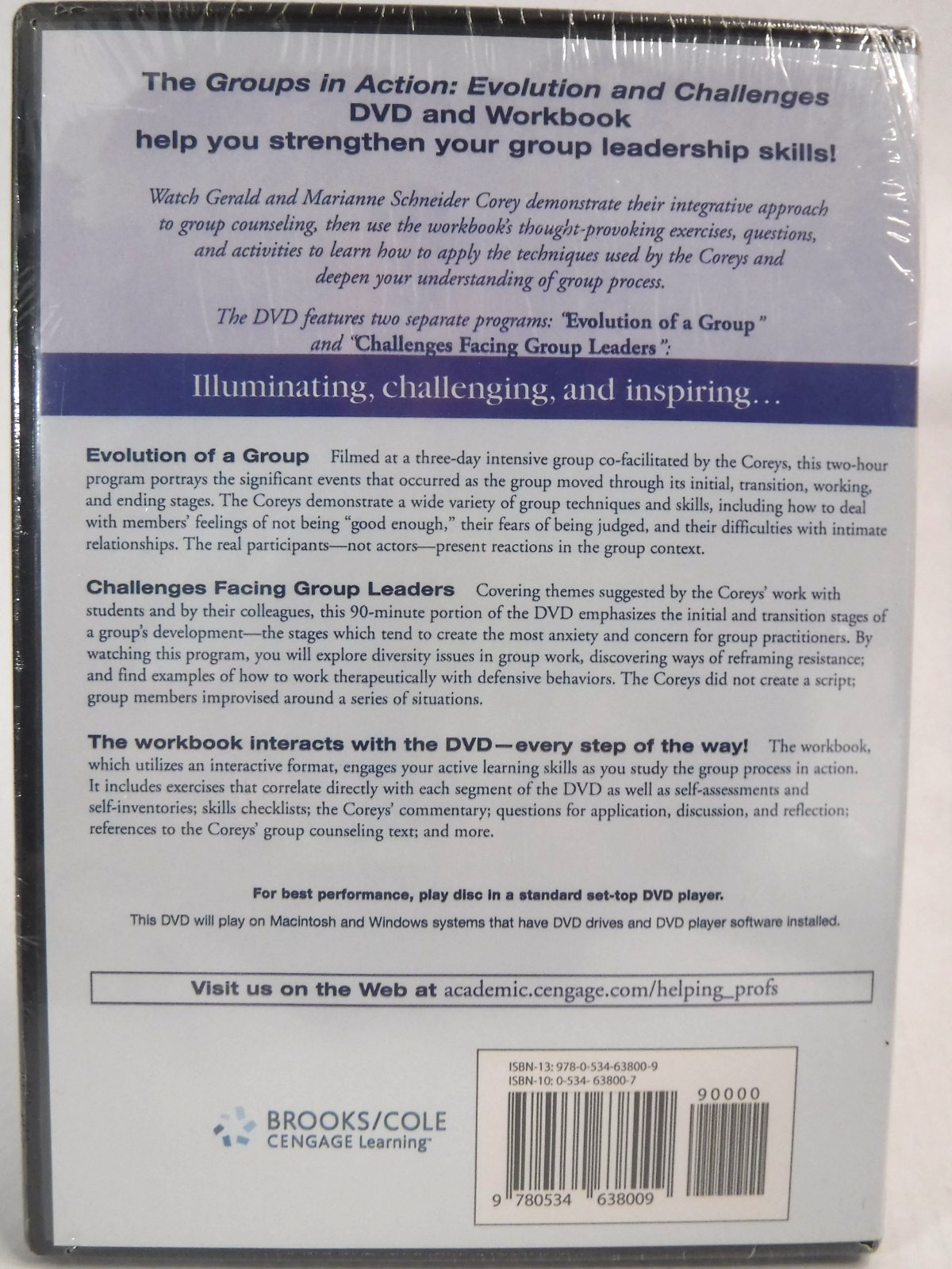 Groups in Action: Evolution and Challenges DVD Gerald Corey – Robert Haynes NEW
