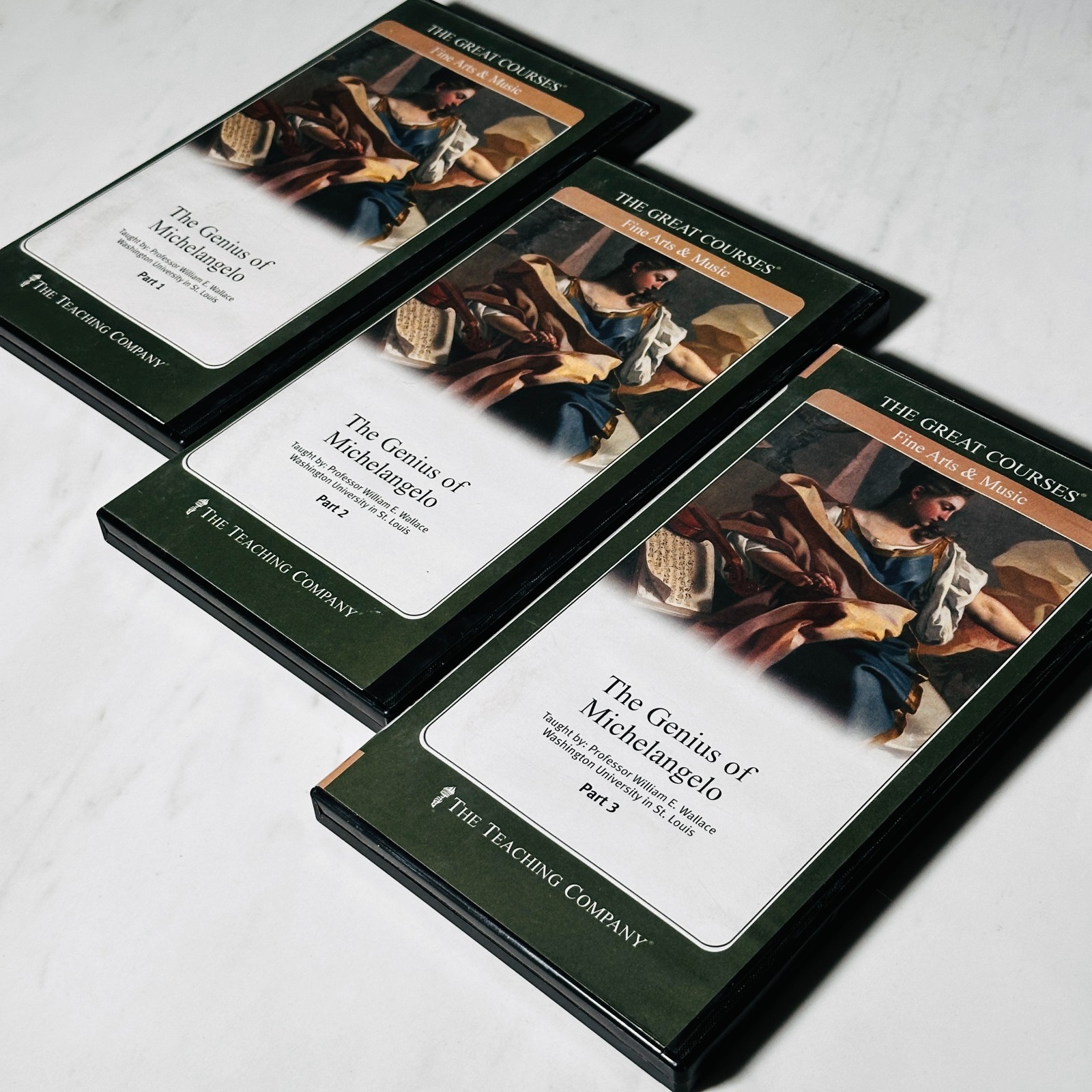 Great Courses The Genius of Michelangelo 3 Parts on DVD Only 1 Book for Part 3