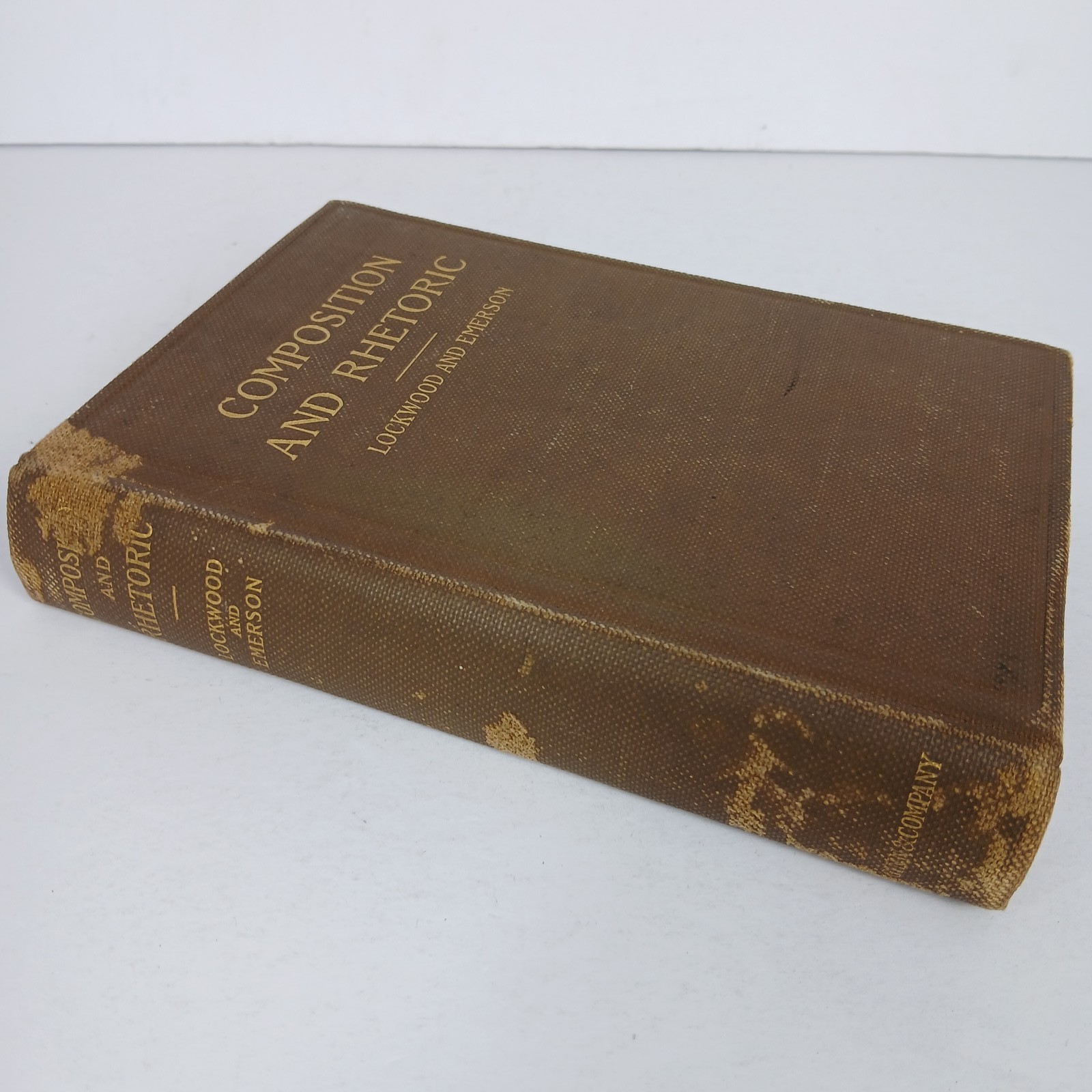 Vintage 1901 Composition and Rhetoric by Lockwood & Emerson Textbook Ginn & Co.
