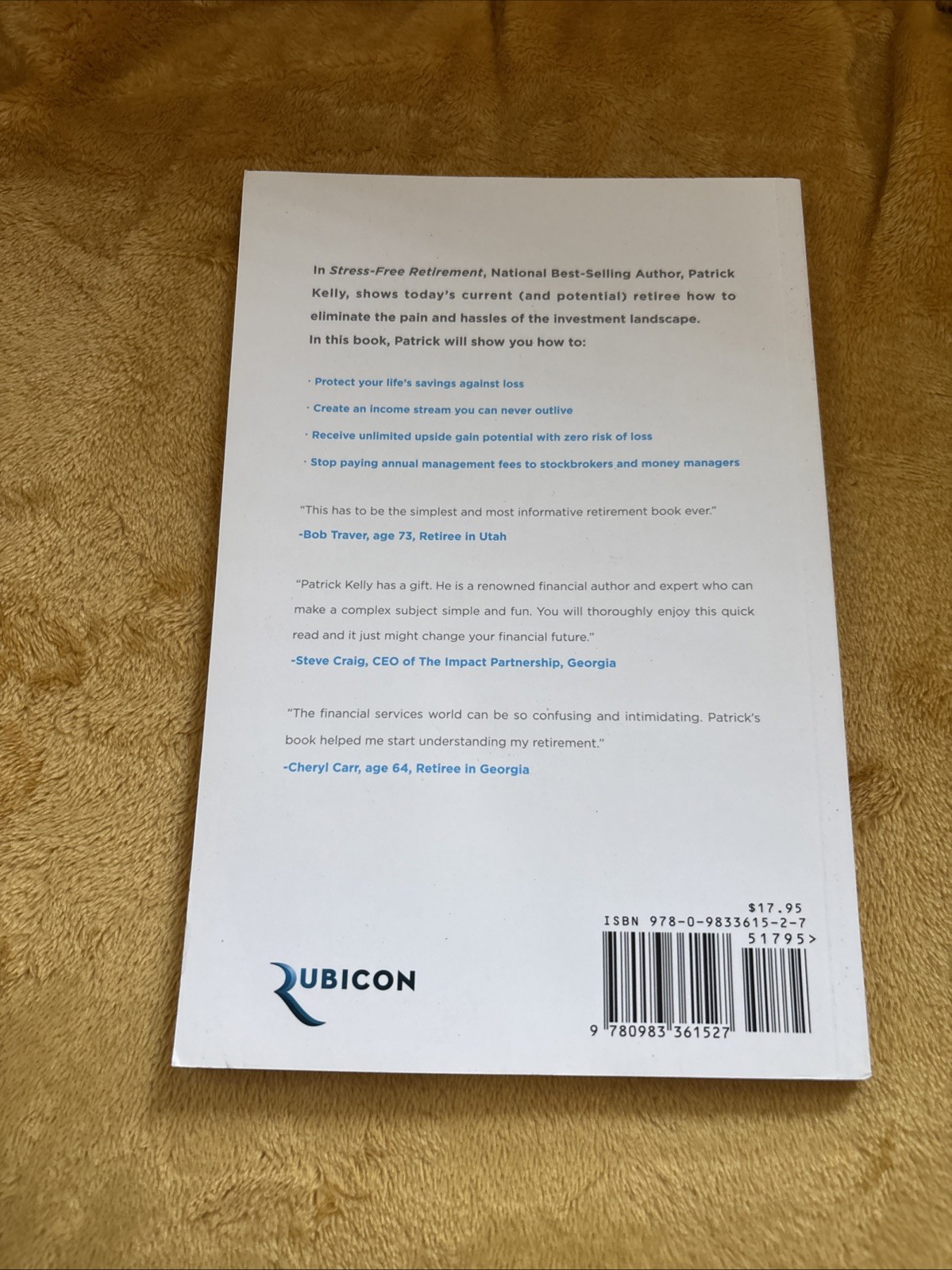 Stress-Free Retirement by Patrick Kelly (2013, Trade Paperback)