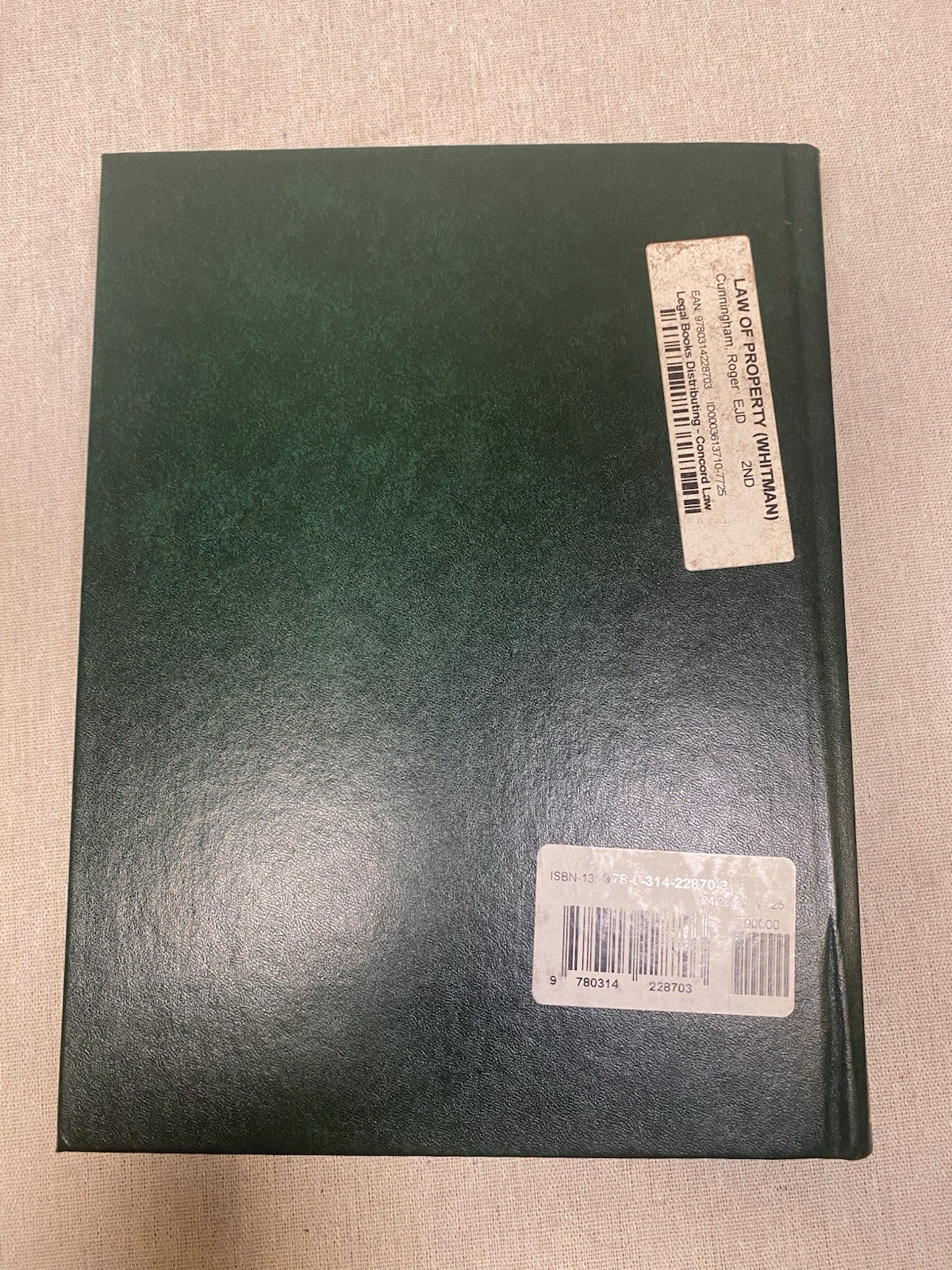Hornbook Ser.: Property: The Law of 1987 by William B. Stoebuck – Third Edition