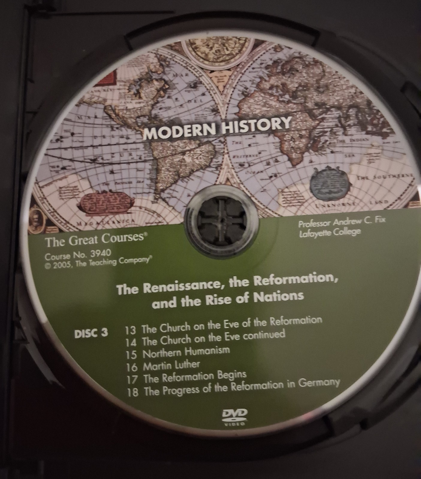 Great Courses The Renaissance the Reformation & the Rise of Nations DVD Set/Book