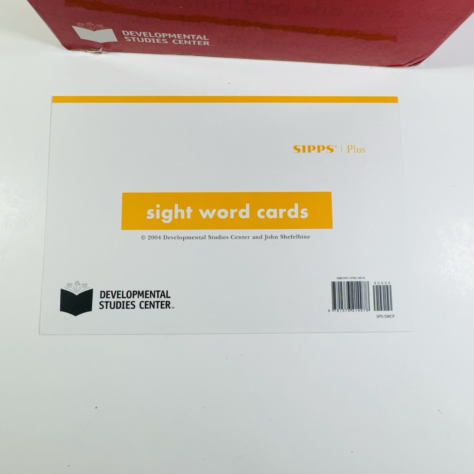 Collaborative Classroom SIPPS Plus Spelling Sound Sight Word Cards