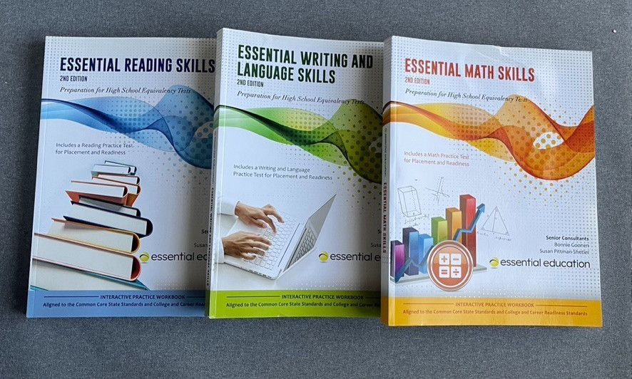 Essential Reading Skills, Preparation for High School Equivalency Tests Lot Of 3