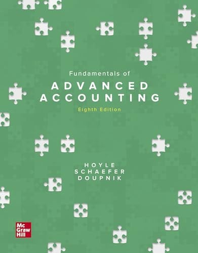 Fundamentals of Advanced Accounting 8th edition – Loose Leaf – VERY GOOD