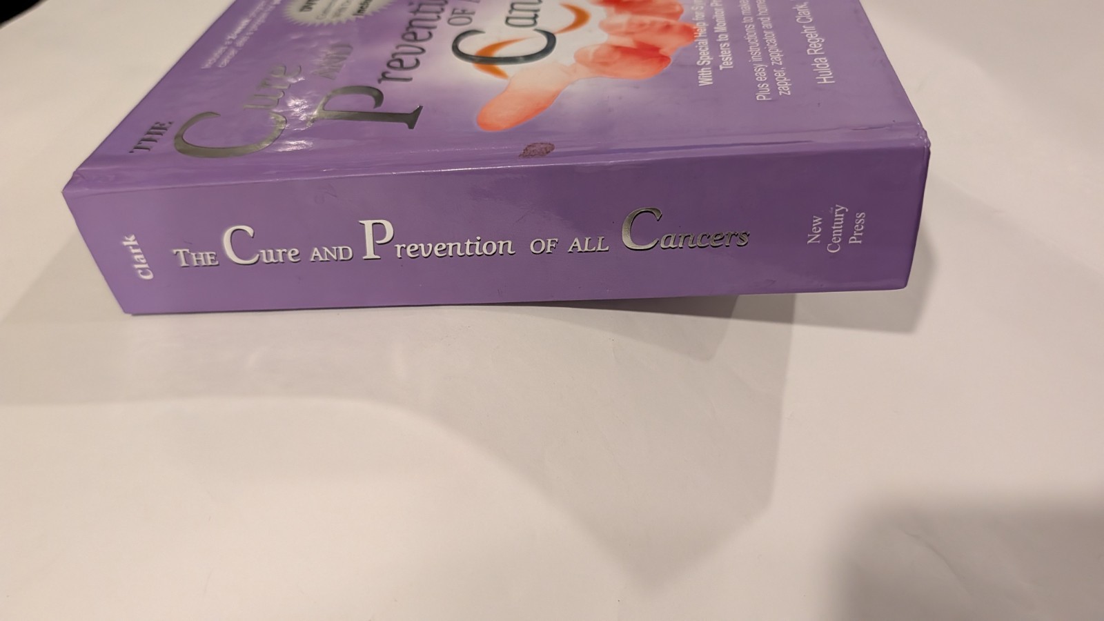 SIGNED Hulda Clark The Cure and Prevention of All Cancers HARDCOVER Book + DVD