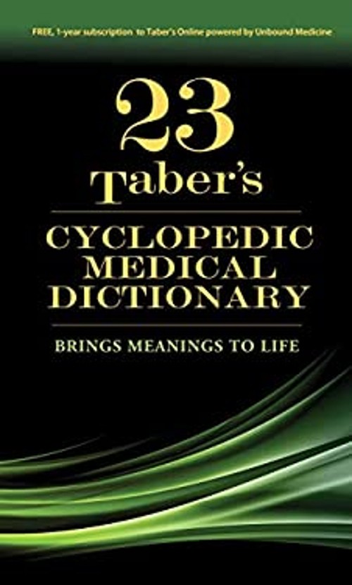 Taber’s Cyclopedic Medical Dictionary Hardcover VENES