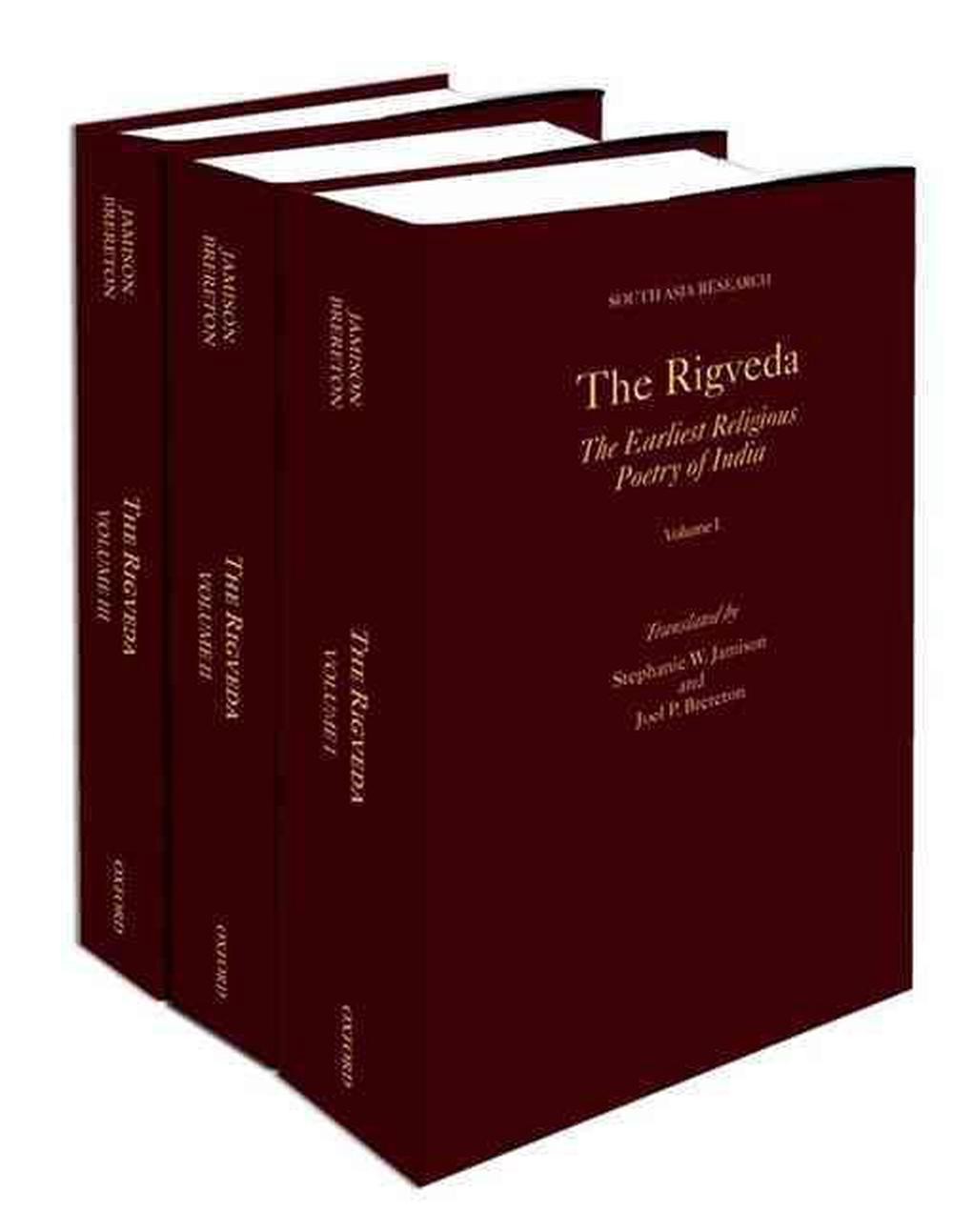 The Rigveda: 3-Volume Set by Stephanie W. Jamison (English) Hardcover Book