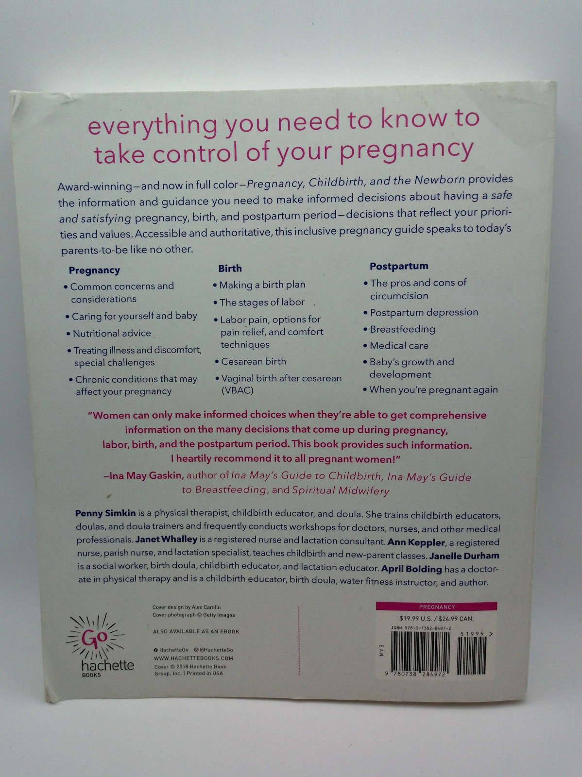Pregnancy Childbirth and the Newborn 5th Edition Paperback Complete Guide Simkin